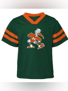 Gen2 Toddler Green Miami Hurricanes Red Zone Jersey 2T